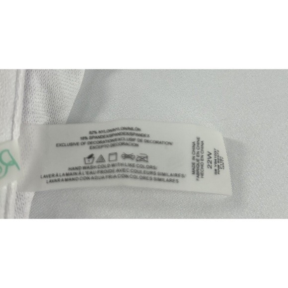 Raisin Curves Bikini Top/Sports Bra Marroon‎ White Cups No Wire Size 22w - Picture 9 of 9